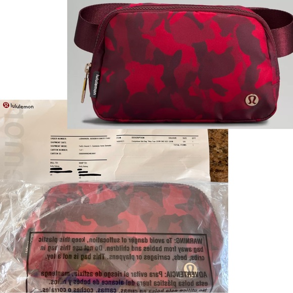 NWT Everywhere Belt Bag Limited Edition Chinese New Year Red Rabbit Print Camo - Picture 2 of 16